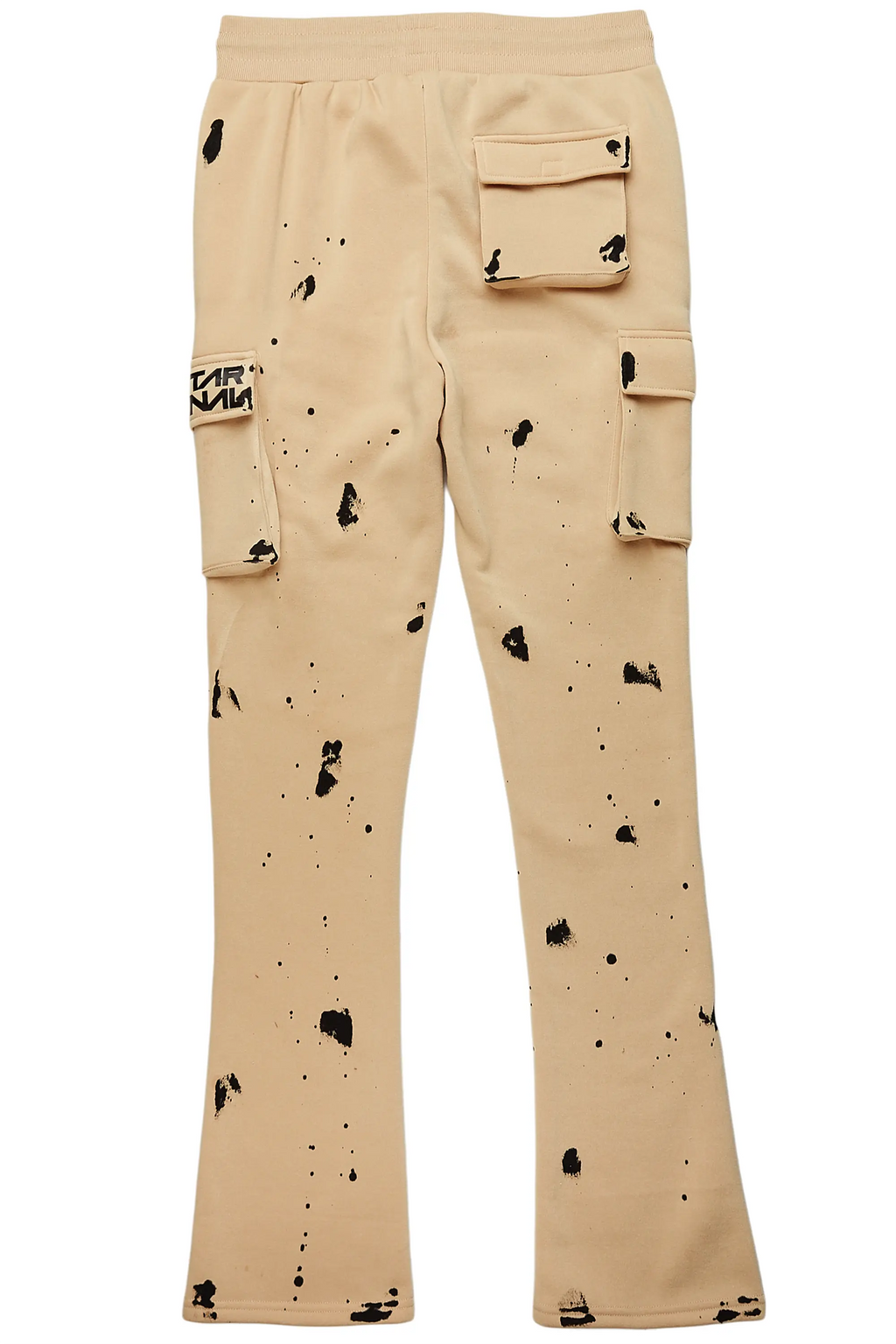Radko Khaki Stacked Flare Cargo Pants