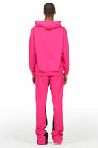 Raffer Fuchsia Hoodie Baggy Fit Pant Track Set