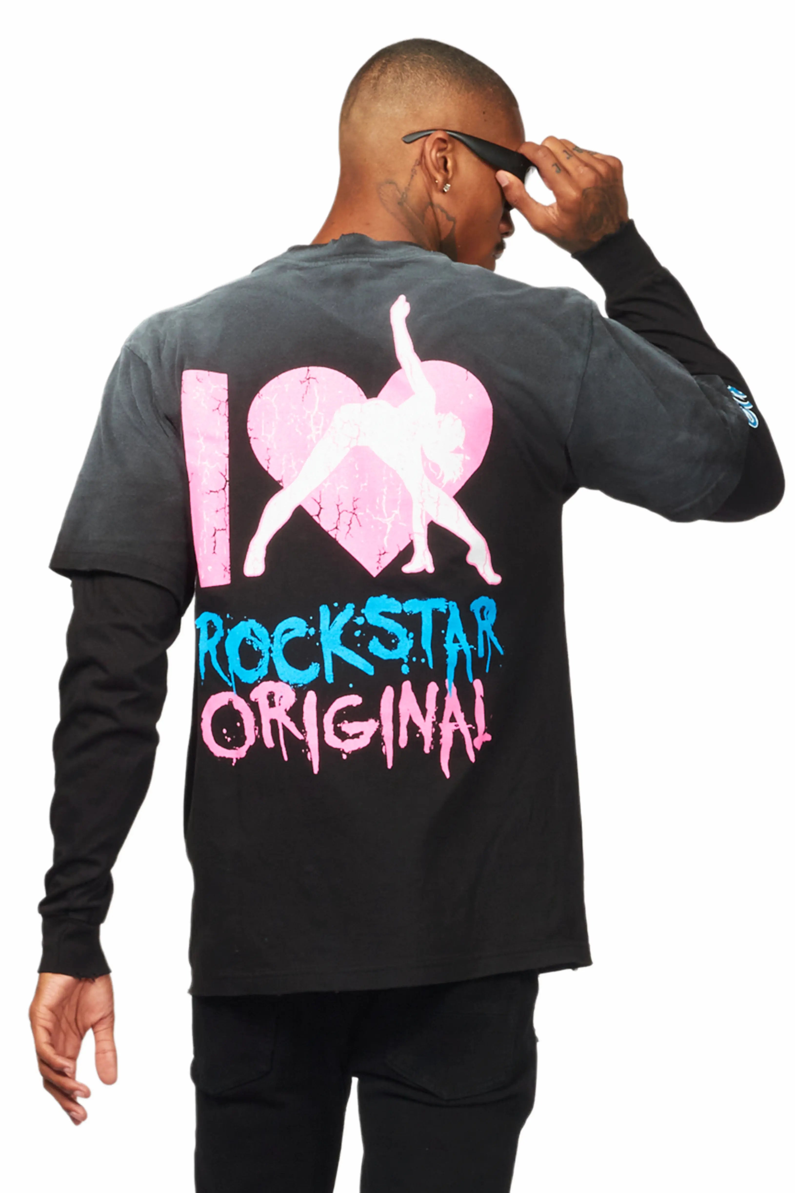 Floridabolous Black Long Sleeve Graphic T-Shirt