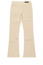 Boys Dag Beige Stacked Flare Jean