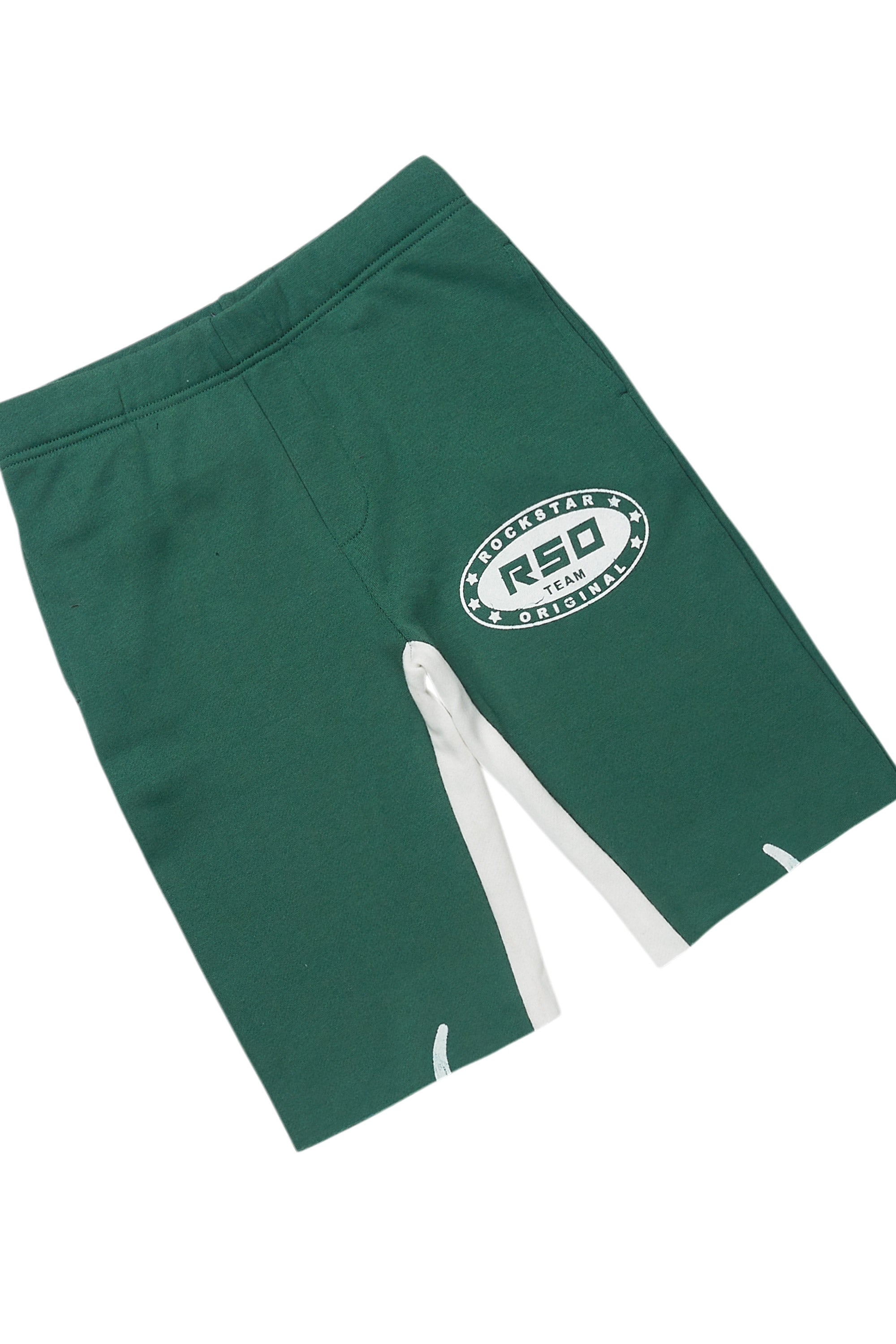 Boys Amos White/Green T-Shirt/Short Set