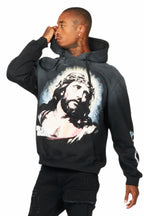 Dacre Black Graphic Hoodie