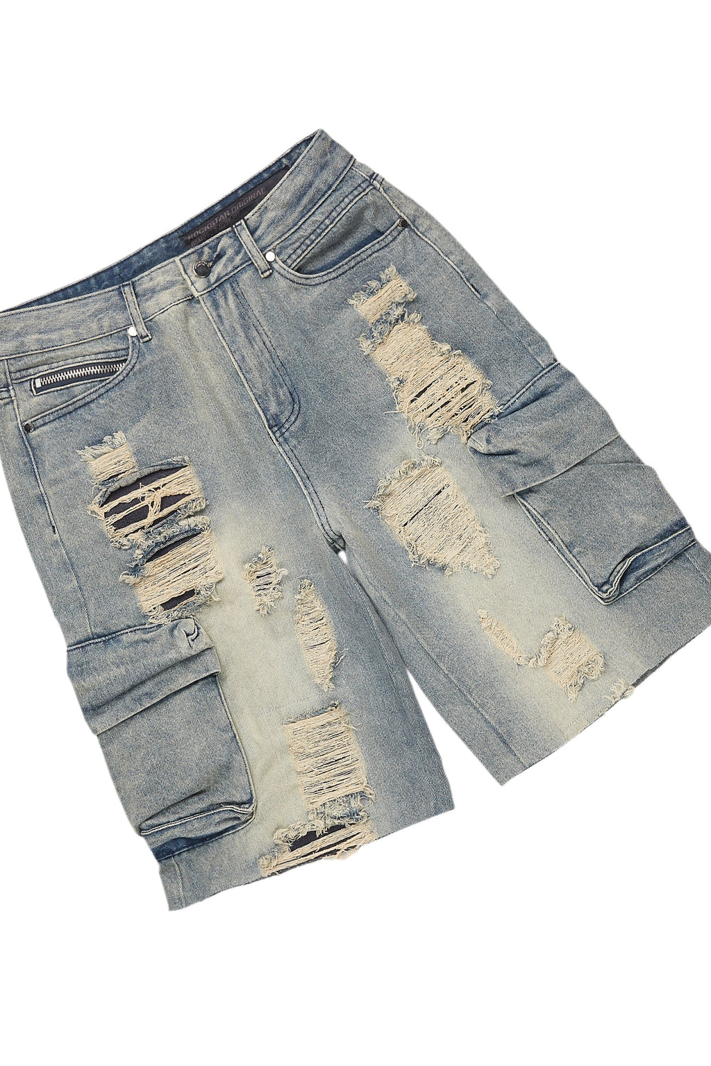 Amos Navy T-Shirt/Denim Short Set