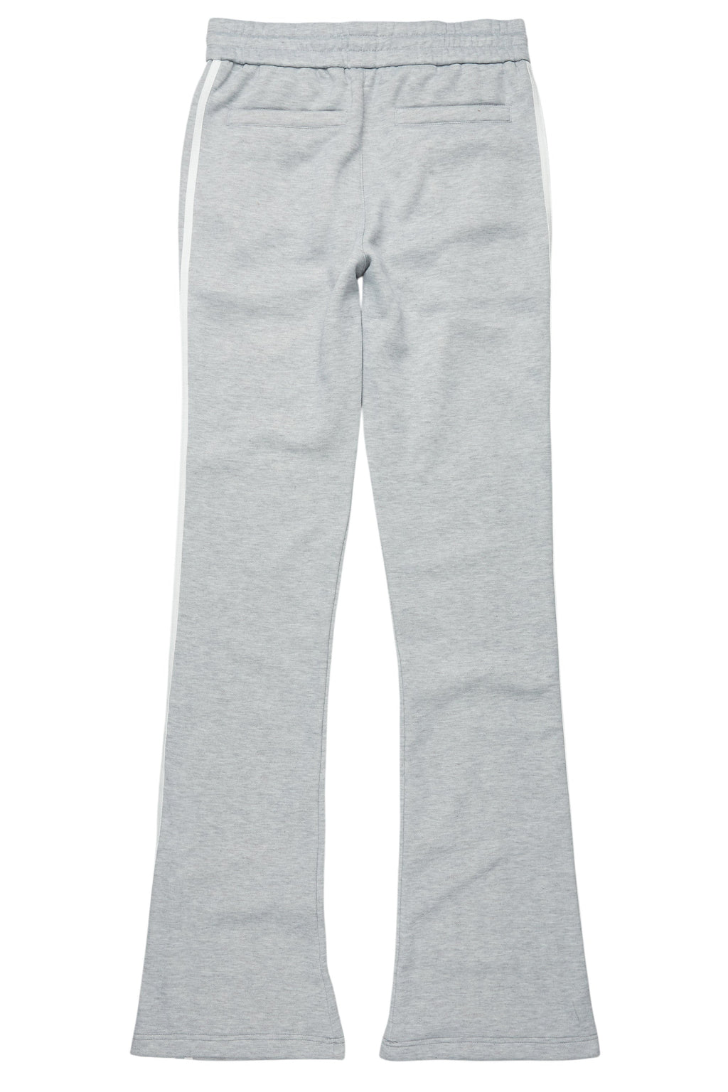Gerrit Heather Grey Fleece Stacked Baggy Track Pant
