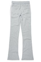 Gerrit Heather Grey Fleece Stacked Baggy Track Pant