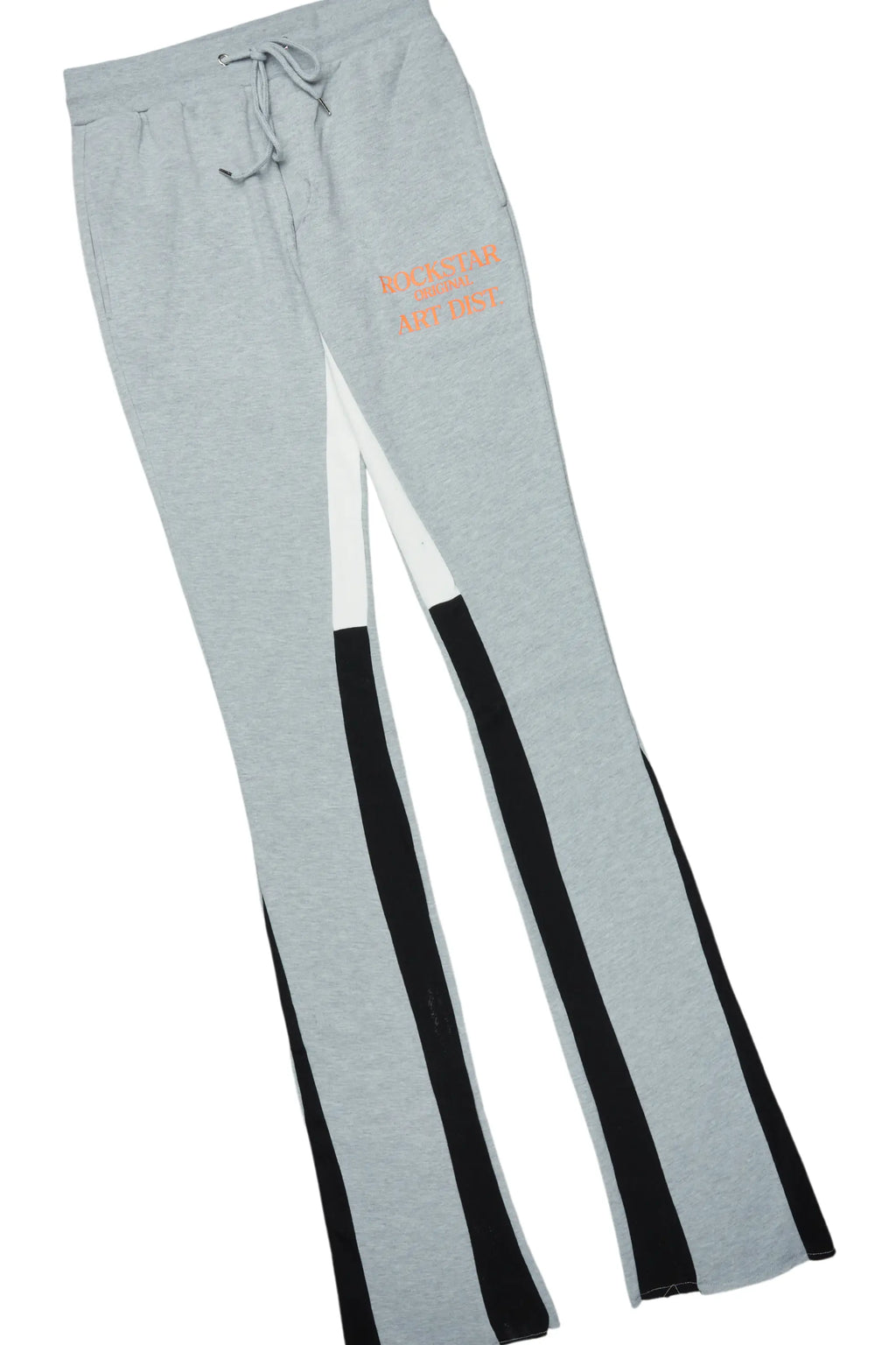 Briggs Heather Grey Hoodie/Super Stacked Flare Track Set