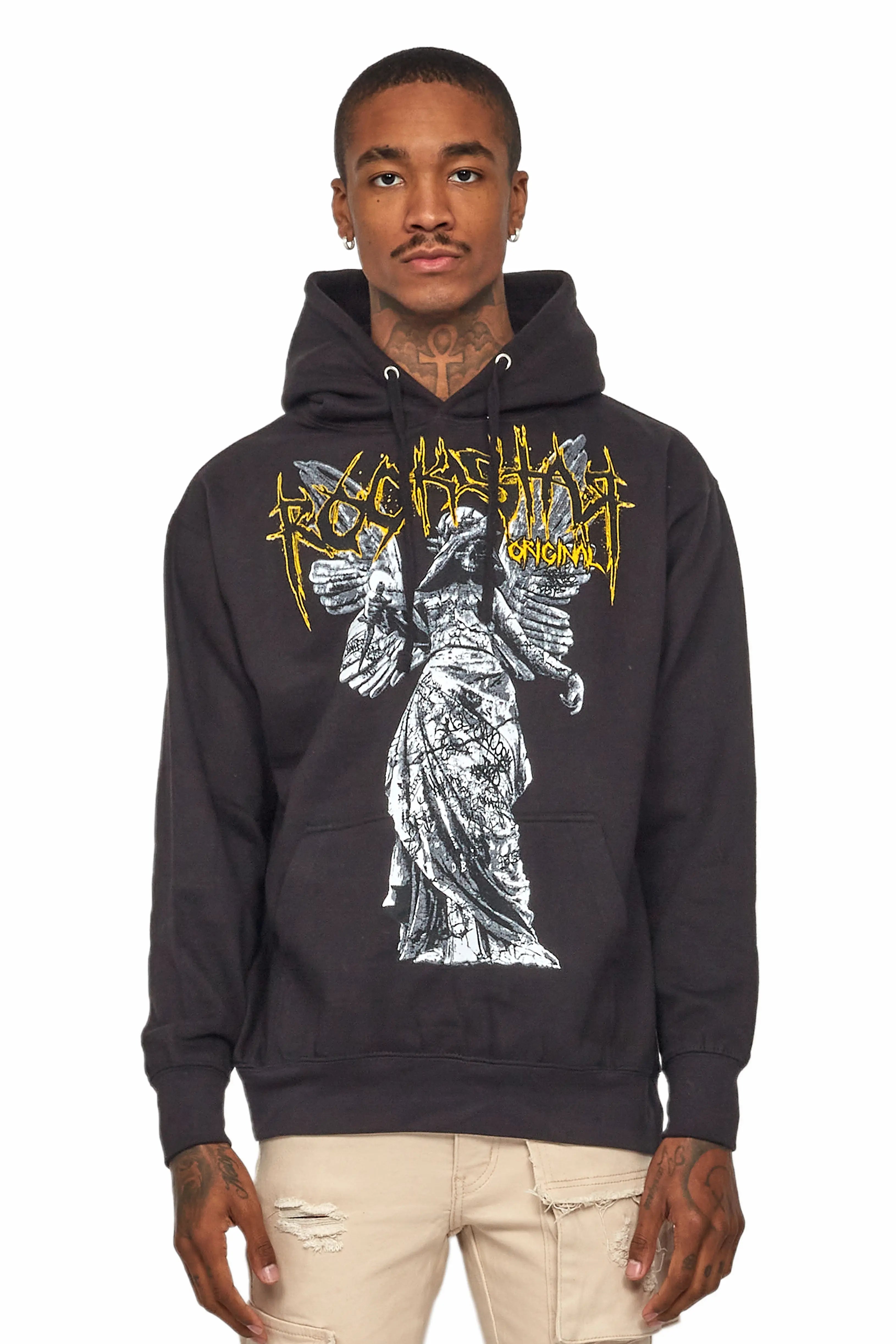 Mathias Black Graphic Hoodie