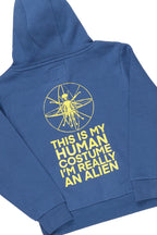 Boys Yarden Navy Hoodie Super Stacked Flare Track Set