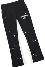 Boys Raffer Black/White Stacked Pant Set