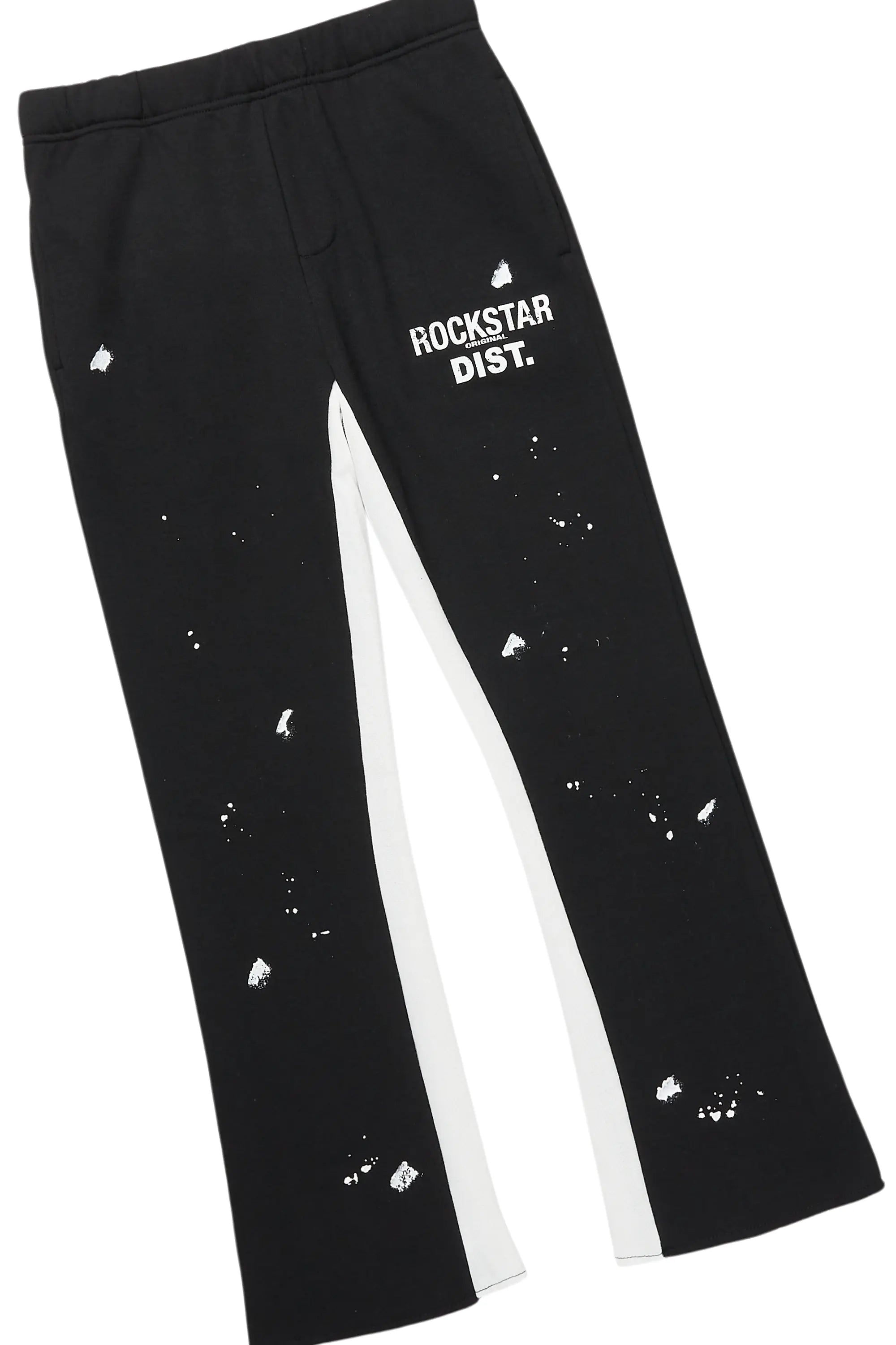 Boys Raffer Black/White Stacked Pant Set