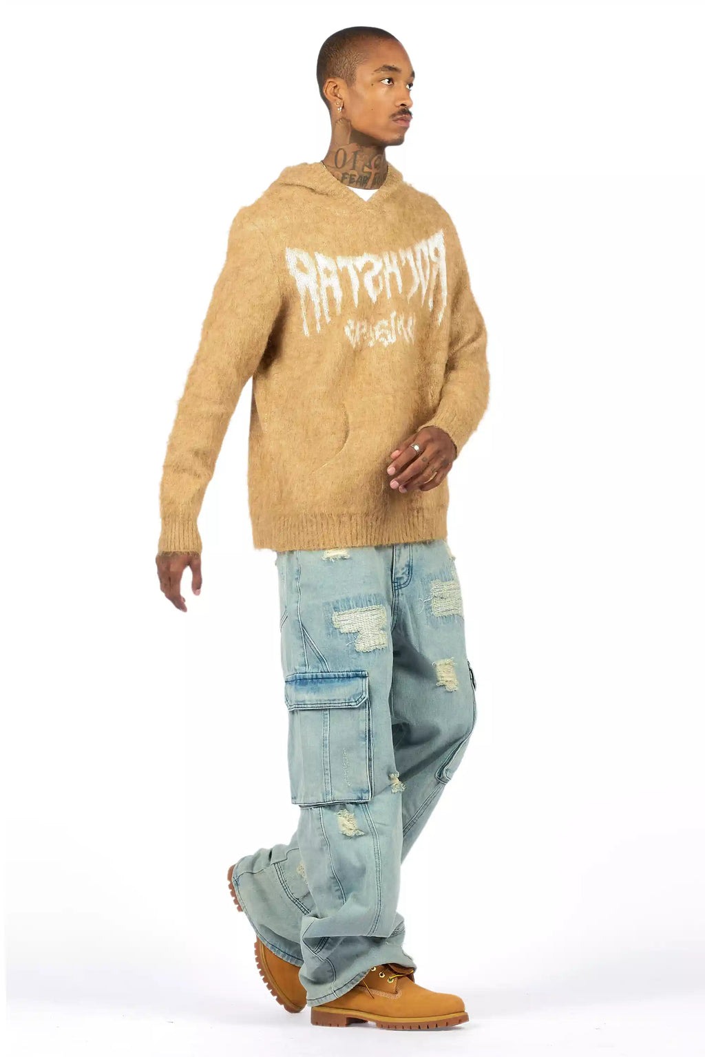 Nand Light Blue Baggy Cargo Jean