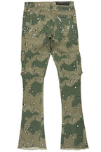 Kade Camo Stacked Flare Jean