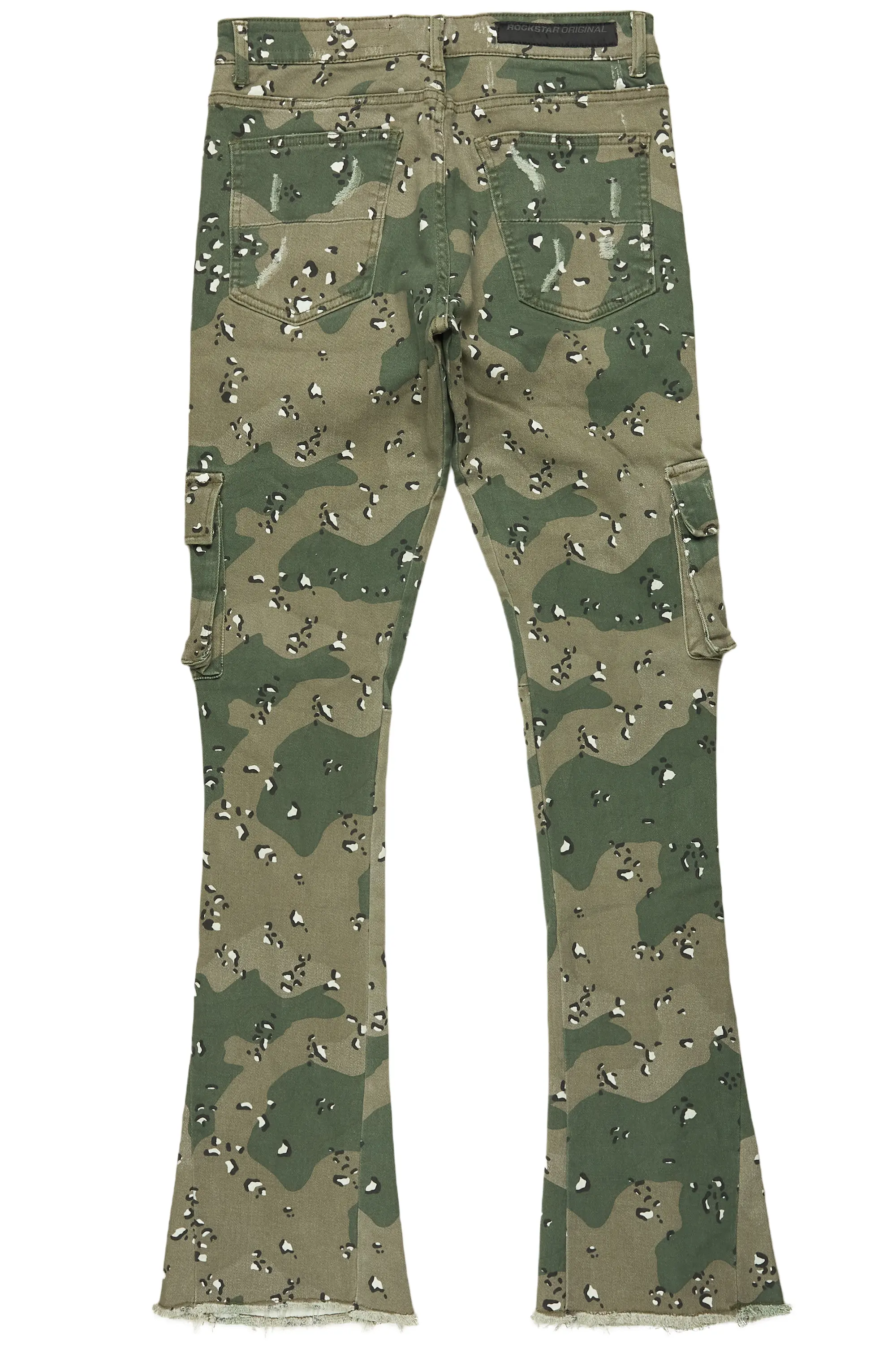 Kade Camo Stacked Flare Jean