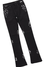 Banyan Black Graphic T-Shirt/Dag Stacked Flare Jean Set