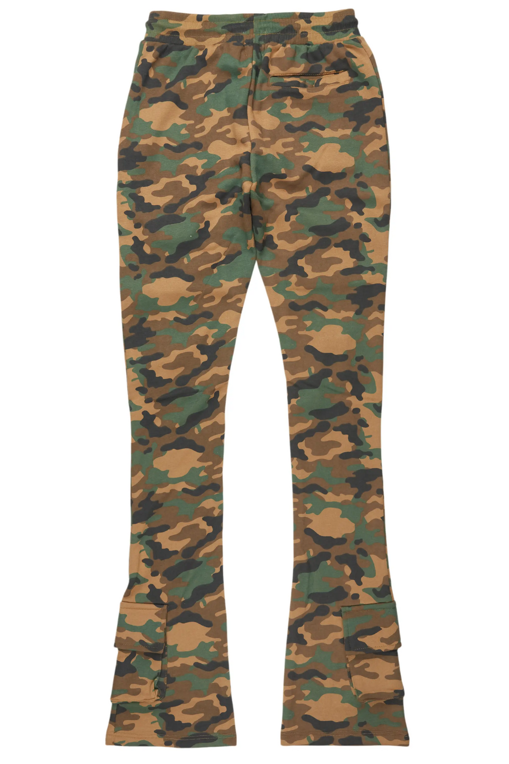 Connor Faded Camo Stacked Flare Track Pant
