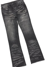 Boys Fields Grey/Black Hoodie/Stacked Flare Jean Set