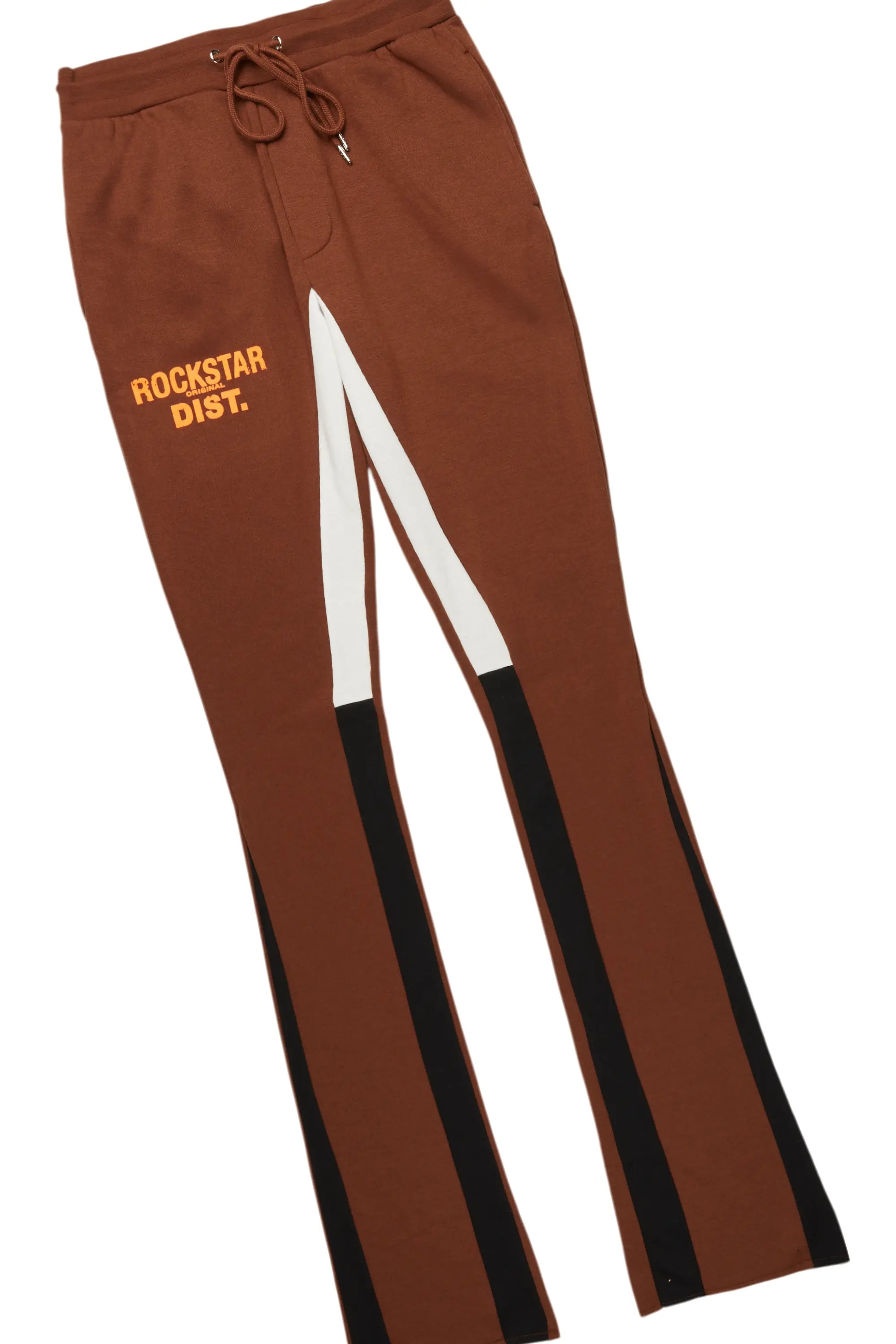 Lake Brown Hoodie/Stacked Flare Track Pant Set