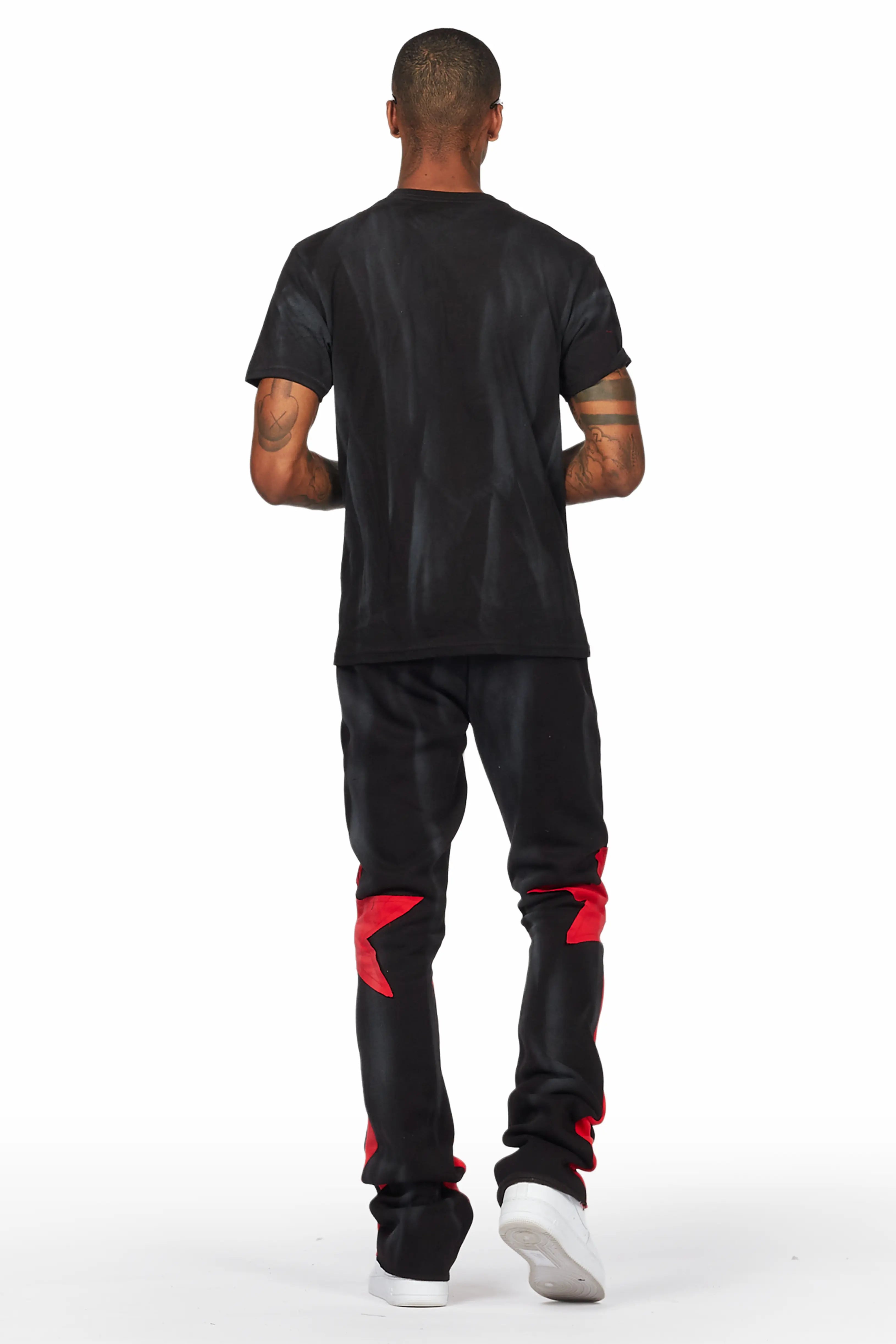 Sarge Vintage Black/Red T-Shirt/Stacked Flare Track Set