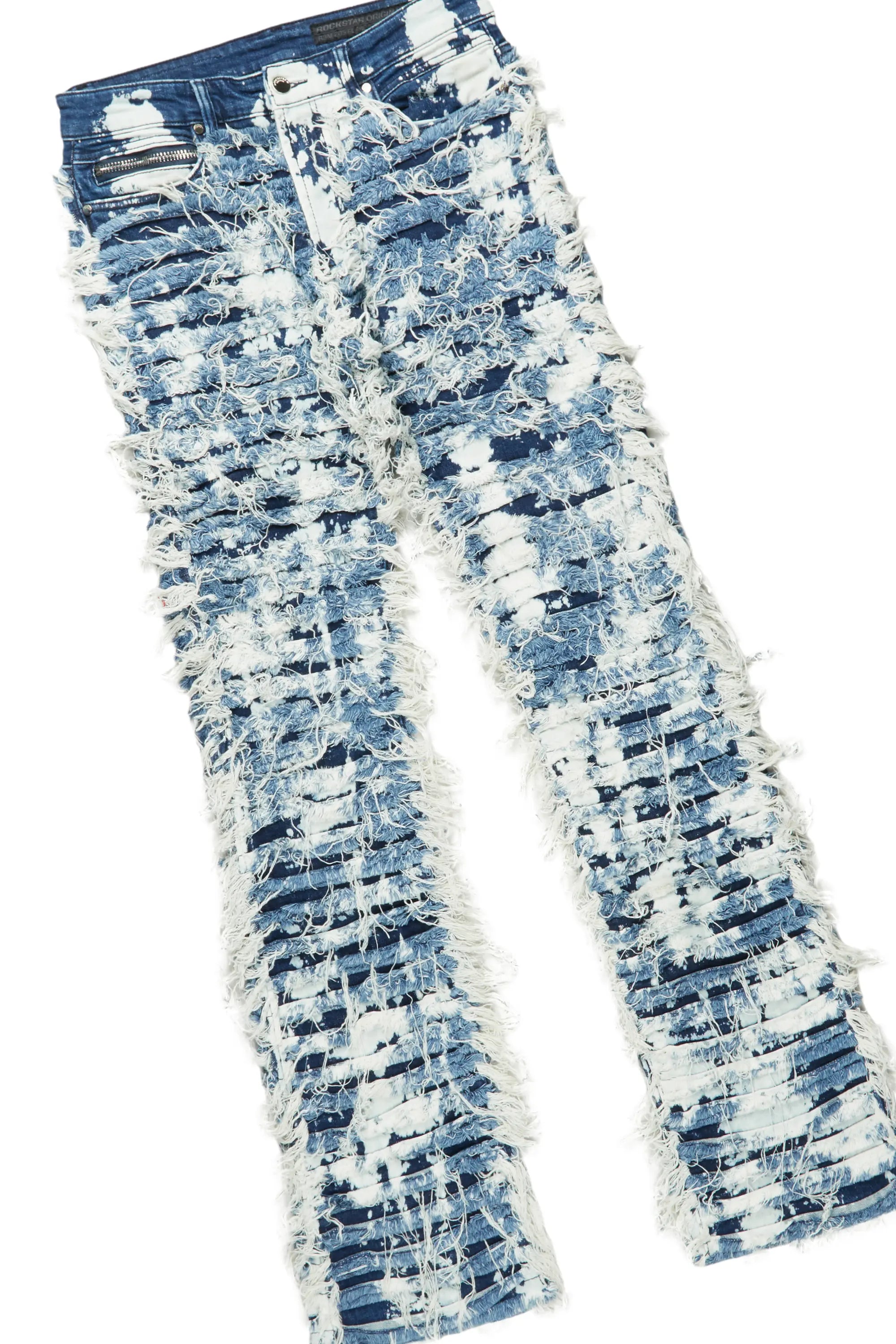 Murdra Black T-Shirt & Bossko Blue Stacked Flare Jean Bundle