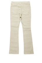 Girls Aynna Cream Stacked Flare Jean