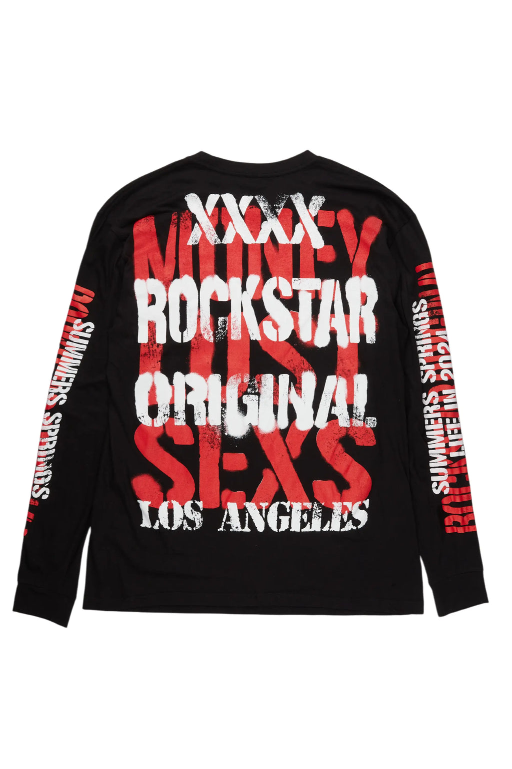 Omer Black Long Sleeve Graphic T-Shirt