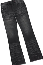 Boys Fields Black/Black Hoodie/Stacked Flare Jean Set