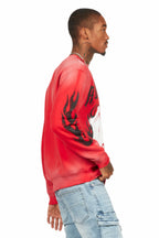 Boaz Red Graphic Crewneck