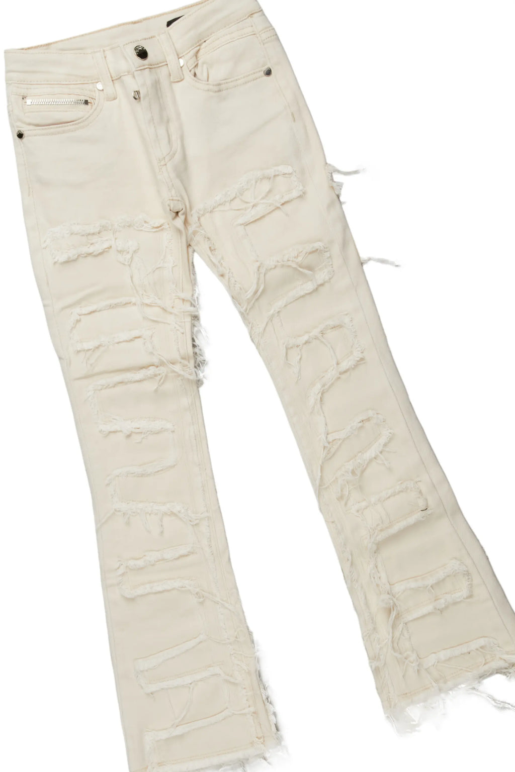 Boys Tucker Black Hoodie Stacked Flare Jean Set