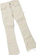 Boys Tucker Black Hoodie Stacked Flare Jean Set