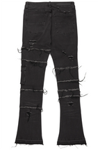 Folant Dark Grey Stacked Cargo Flare Jean
