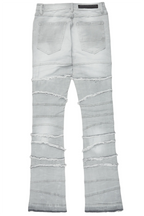 Franko Light Grey Stacked Flare Jean