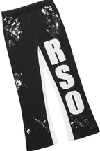 Boys Elyan Black T-Shirt/Baggy Stacked Pant Set