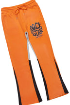 Boys Warblen Orange T-Shirt/Stacked Flare Pant Set