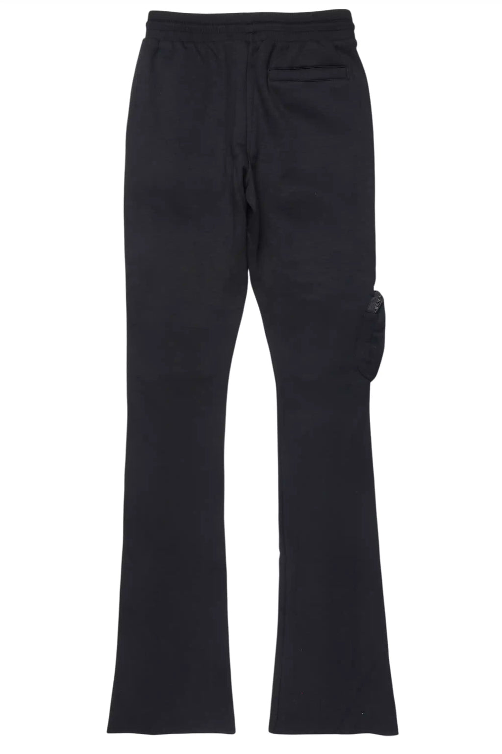 Noriko Black/Black Stacked Flare Track Pant