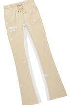 Raffer White/Beige Long Sleeve T-Shirt/Baggy Pant Set