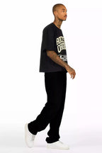 Basik Jet Black Baggy Jean