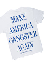 Drako White/Blue Oversized Graphic T-Shirt/Dag Stacked Flare Jean Set