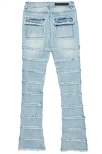 Ebbo Blue Painter Stacked Flare Jean