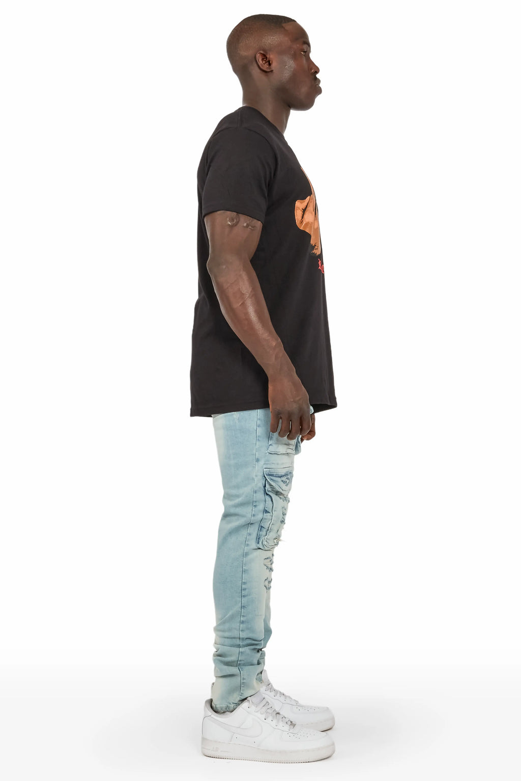 Imran Blue Slim Cargo Jean