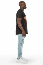 Imran Blue Slim Cargo Jean