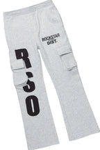 Boys Smitty Grey/Black T-Shirt/Stacked Flare Pant Set