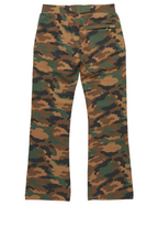 Boys Callie Faded Camo Stacked Flare Pants
