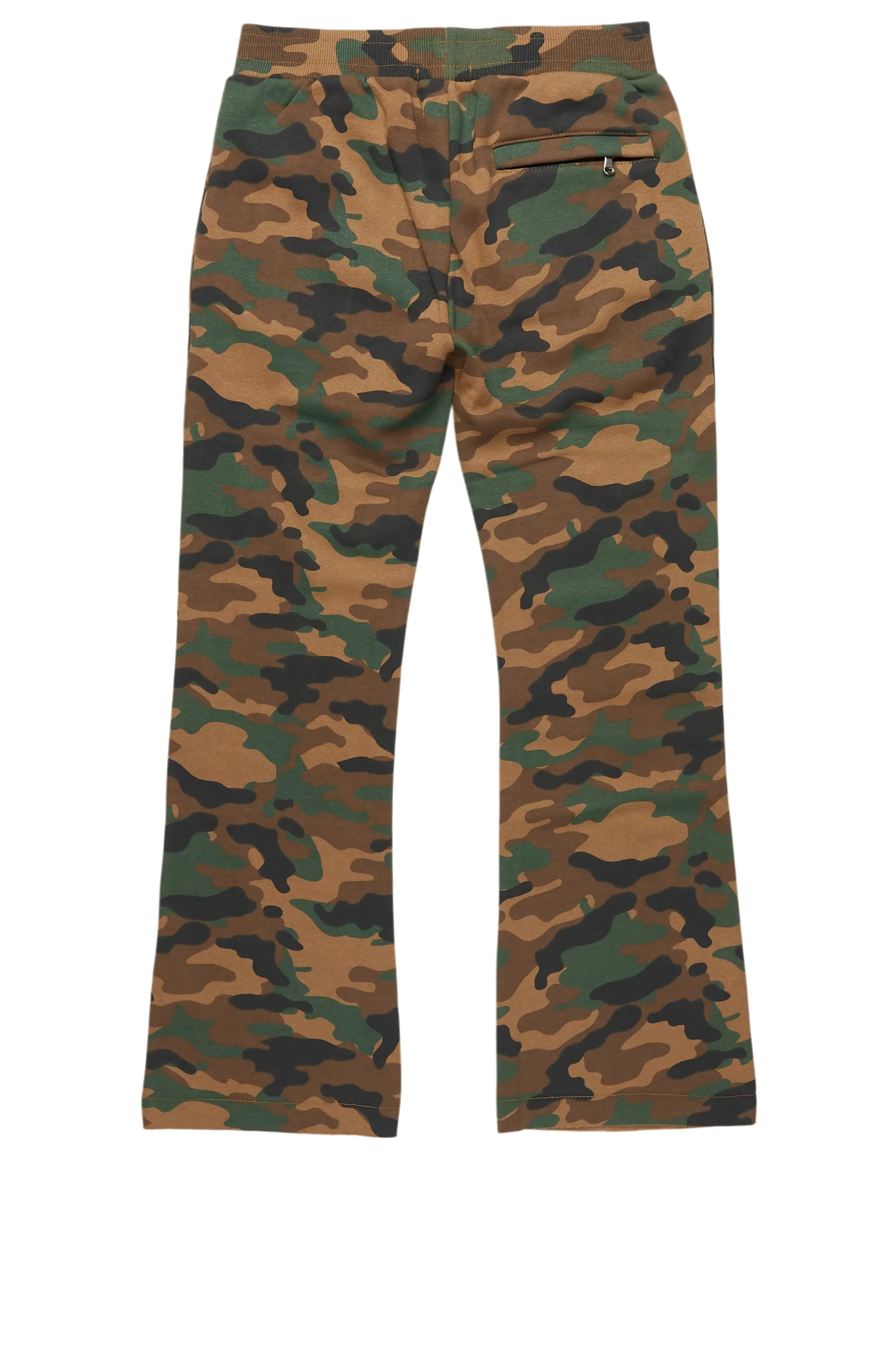 Boys Callie Faded Camo Stacked Flare Pants