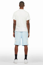 Sarge White/Blue T-Shirt/Short Set