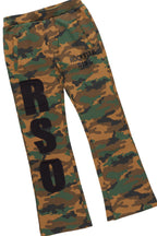 Boys Koen Black/Camo T-Shirt/Stacked Flare Pant Set