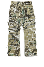 Girls Sammie Tree Camo Stacked Flare Jean