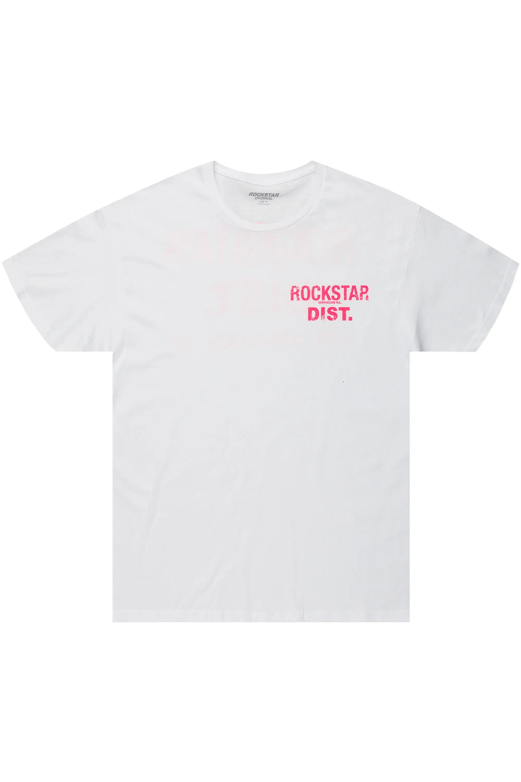 Dalasia White/Pink Oversized Tee