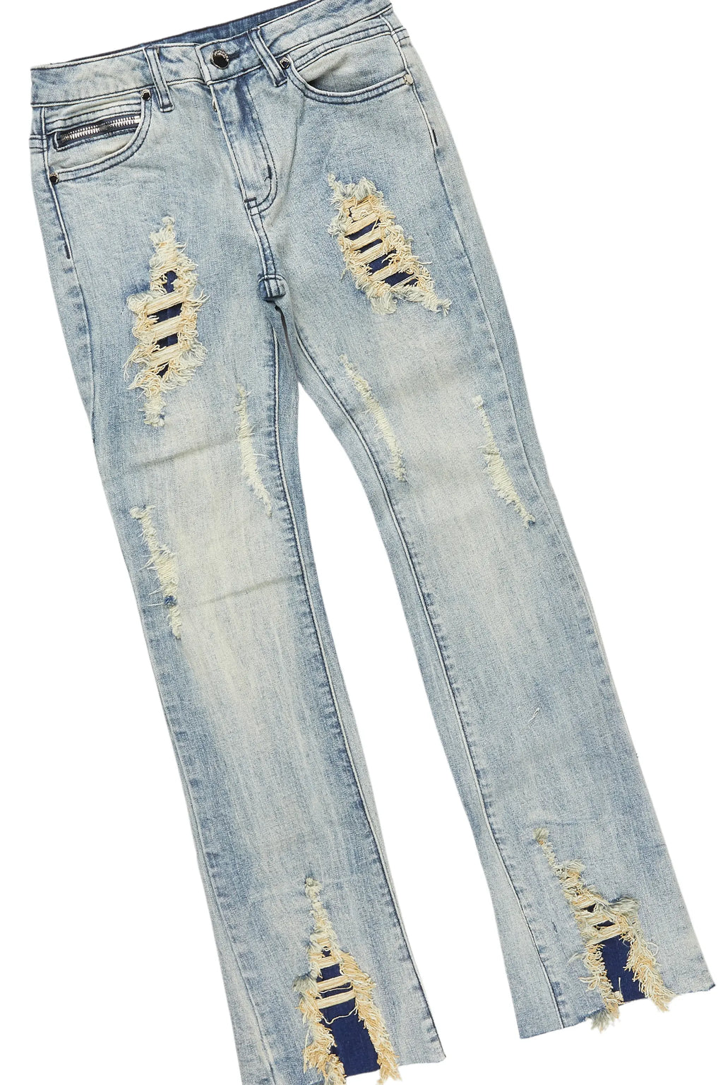 Boys Soweto Red Hoodie/Stacked Flare Jean Set