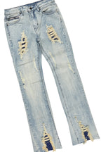 Boys Soweto Red Hoodie/Stacked Flare Jean Set