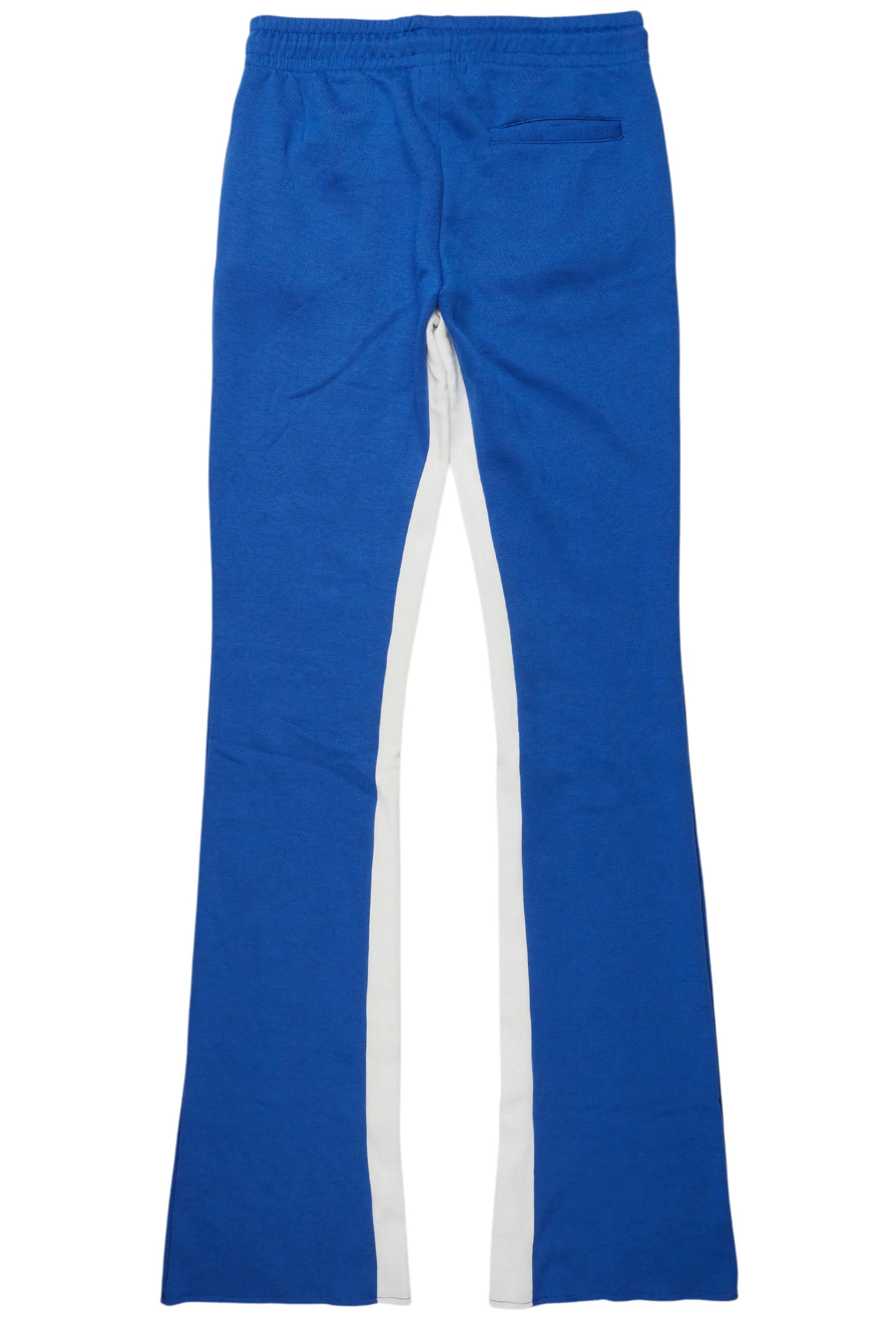 Uko Royal Blue Stacked Baggy Track Pant